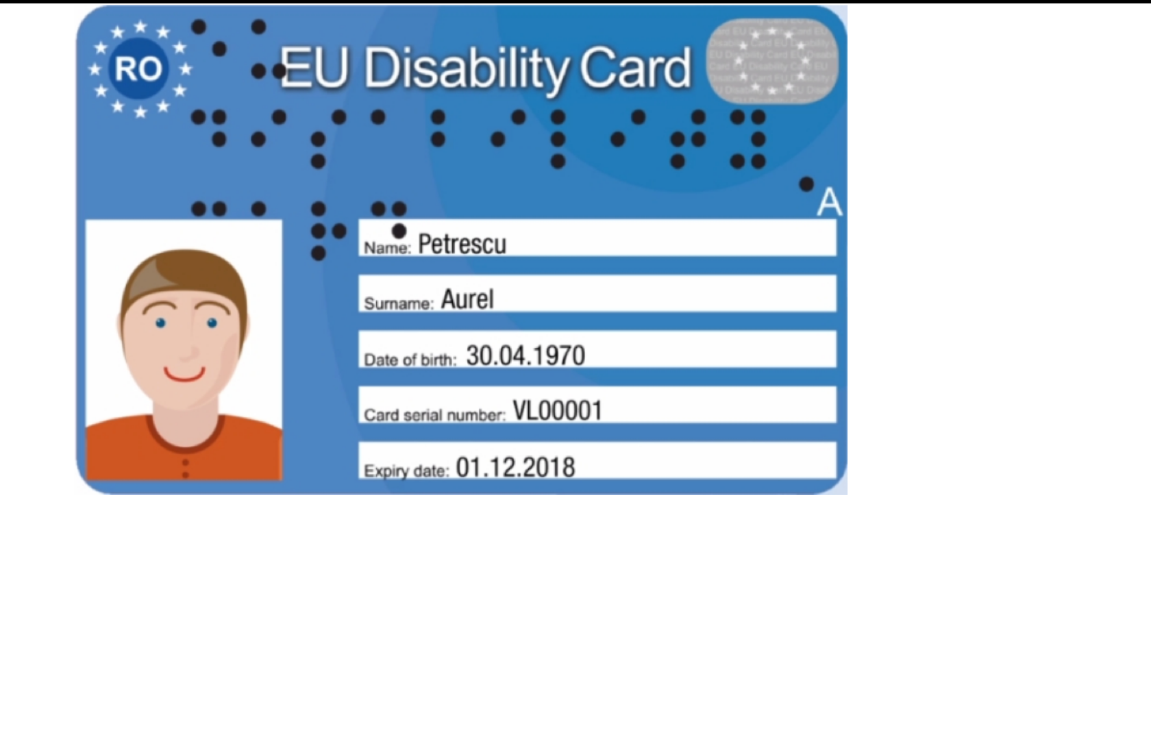 EUROPEAN DISABILITY CARD NVA Edegem
